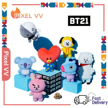 Bts Bt21 Tata Shooky Rj Plush Toy Suga Cooky Pillow Doll Cushion