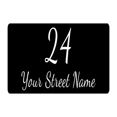 【YF】✙✜❈  Personalised Name Sign Plaque Multiple Color Exterior Numbers Street Mailbox Door