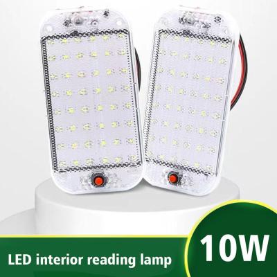 Panel Light Car Interior Reading Lamp 48 LED 12V-24V High Brightness Cabin Lights For Van Truck RV Boat Camper Lights Strip Bulbs  LEDs HIDs