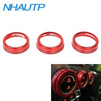 ‘；【。 NHAUTP 3Pcs/Set Aluminum Alloy Auto Air Conditioning Knob Switch Trim Ring For Suzuki Jimny 2019-2022 Decoration