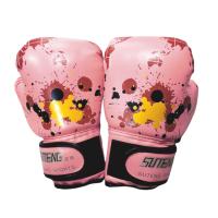 1pair Training Sparring Boxing Gloves PU Leather Baby Punch Muay Thai Boys Girls Sports Ergonomic Kids Children Fight Mitts