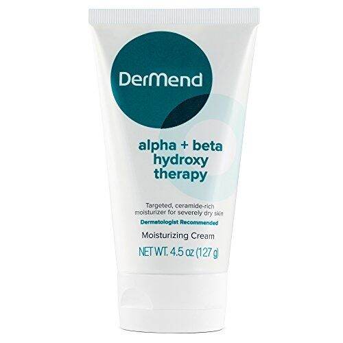 DerMend Alpha + Beta Hydroxy Moisturizer Moisturizing Glycolic Acid Skin Cream 4.5 Ounces