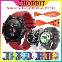 22 26มม. สายนาฬิกาสมาร์ทสำหรับ Coros VERTIX2 Vertix 2 Smartwatch ซิลิโคน Quick Easy Fit สำหรับ Garmin Fenix 7 7X สายรัดข้อมือสร้อยข้อมือ