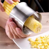 Stainless Steel Corn Peeler Corn Threshers Corn Planer Simple Corn Peeler Separator Kitchen Tool Silver