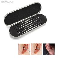 ✱◇┅ 6Pcs/set Stainless Steel Earpick Ear Wax Curette Ear Cleaner Spoon Clean Tool Ear Pick Ear Wax Remover Cleaner Curette Kit