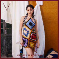 VICKS Hand Crochet One Shoulder Tunic เสื้อตัวยาวไหล่เดียว ผูกหลัง โครเชต์ถัก