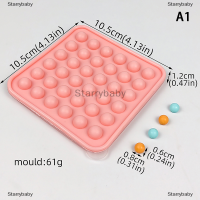 Star แม่พิมพ์ช็อคโกแลตทรงกลมทรงกลมขนาด9 16 25 36ช่องแม่พิมพ์ซิลิโคนฟู้ดเกรดแบบไม่ติดอุปกรณ์ทำขนมเค้กแบบก้อนน้ำแข็ง