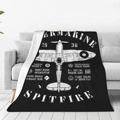 （in stock）Superocean flame spraying heating blanket wool soft Flannel fighter plane War pilot aircraft throw blanket sofa bed（Can send pictures for customization）