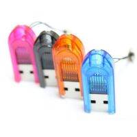 【In-Stock】 ล็อต10ชิ้น USB ความเร็วสูง2.0 Super Mini T-Flash TF M2เครื่องอ่านการ์ดหน่วยความจำสุ่มสี