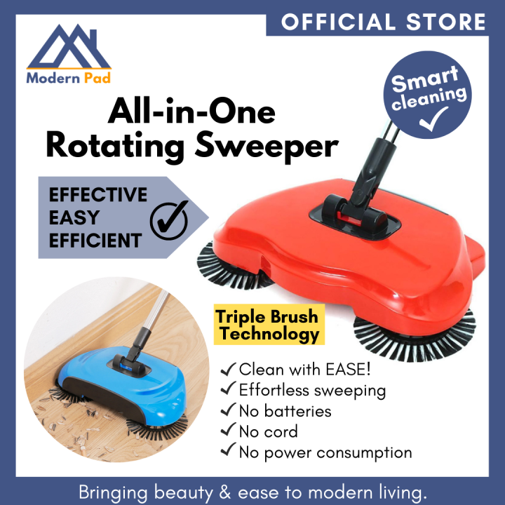 mighty sweep automatic spinning broom