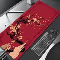 ศิลปะญี่ปุ่น Sakura Mouse Pad แผ่นรองเม้าส์มังกรแดงอุปกรณ์เล่นเกม Hd Printing Computer Keyboard Mouse Pad เครื่องเกมโต๊ะแล็ปท็อป