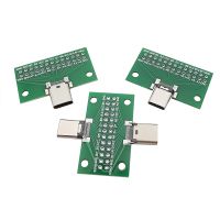 Type C USB 3.1 Male to Female Test PCB Board Adapter Type-C 24 Pin 2.54mm Connector Socket For Data Line Wire Cable Transfer