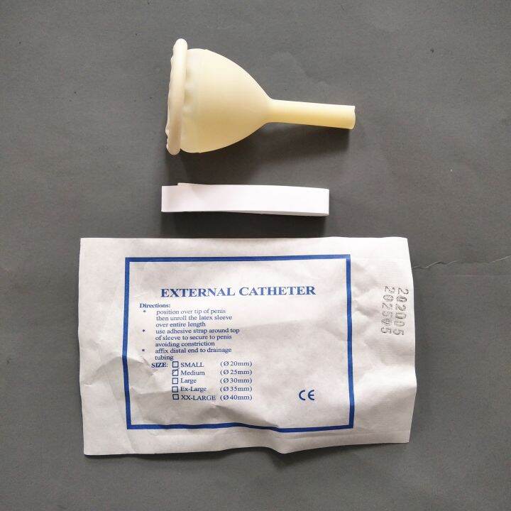 50pcs-disposable-medical-urine-collector-latex-urine-bag-male-external-catheter-single-use-e-o-sterilization-25mm-30mm-35mm40mm