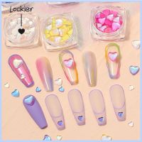 【Lockier】เครื่องประดับเพชรคริสตัล รูปหัวใจ สีมาการอง สําหรับตกแต่งเล็บ 20 ชิ้น 5211059❡►