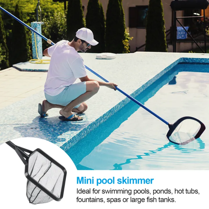 Mini pool skimmer, pool net, fine mesh skimmer for flying over pool