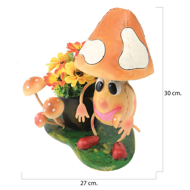 u-ro-decor-กระถางดอกไม้-รุ่น-mushroom-a-สีส้ม-ขายยกลัง-6-ชิ้น-กล่อง