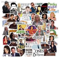 10/30/50/100pcs Parks and Recreation TV Show Stickers DIY Laptop Luggage Skateboard Car Phone Decals Graffiti Sticker Kids Toy