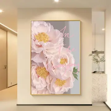 White And Light Yellow Floral Pattern Special Summer Sale Poster