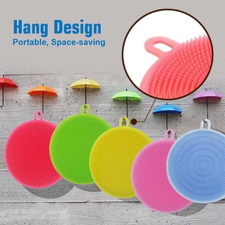 6pcs-soft-silicone-scouring-pad-washing-sponge-reusable-kitchen-cleaning-dishwashing-brush-fruit-vegetable-brushes-table-mat