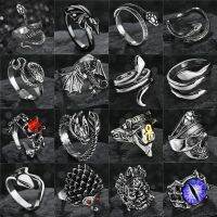 Skull Rings Men Adjustable