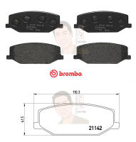 P79 001B ผ้าเบรก F (แท้ BREMBO รุ่น Black) SUZUKI คาริเบี้ยน Caribian 1.3 ปี83-&amp;gt; / SUZUKI จิมนี่ Caribian Jimny 1.3 ปี98-&amp;gt;