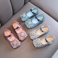 【Love ballet】สาว39; S รองเท้าเจ้าหญิง Bowtie Pearl Glimmer เด็กน่ารักบัลเล่ต์ Flats Square Toe Elegant Party 21 30เด็กวัยหัดเดินเด็ก Mary Janes