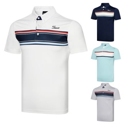 DESCENNTE Titleist W.ANGLE Master Bunny PXG1 Honma Mizuno▩  Golf summer mens quick-drying mens casual straight short-sleeved T-shirt breathable sports loose top Polo