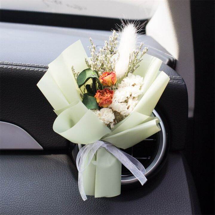 dt-hotmini-rose-bouquet-car-air-vent-clip-creative-flowers-mini-bouquet-car-perfume-air-freshener-gypsophila-carnation-ornament