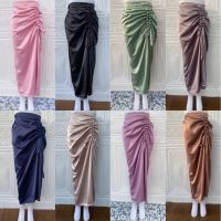 COD ☢✻ qafh47 (Free Shipping) SATIN Drawstring SKIRT SASI SKIRT Korean SKIRT