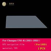 อุปกรณ์เสริมฟิล์มซ่อมแซมป้องกันแผ่นฟิล์มกันรอย TPU ใสคอนโซลกลางรถ2021-2023 UNI-K เปลี่ยน