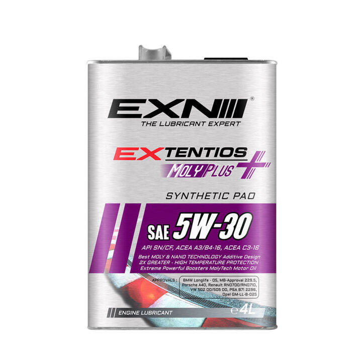 2021 EXN Extentios 5W30 Molyplus (FullySyn) Engine Oil 4 Litre