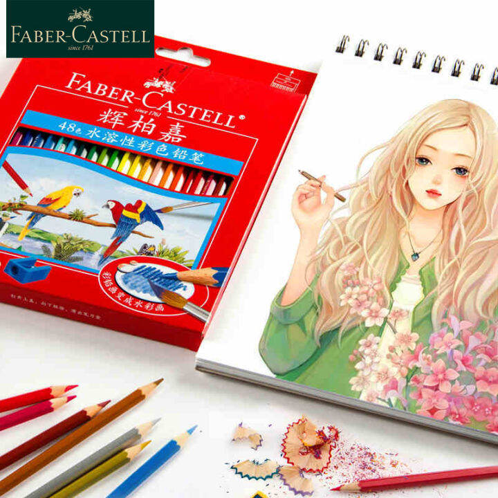 faber-castell-1144-watercolor-pencils-12-24-36-48-60-72-set-water-soluble-colored-pencils-for-art-school-drawing