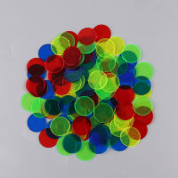 FOO 100pcs Montessori การศึกษาของเล่นคณิตศาสตร์การเรียนรู้ทรัพยากรสี bingo Chip SUPPLY