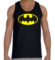 Mens Cotton T-Shirts Crew Neck Short Sleeve Tank Top, Funny, The Caped Crusader, Batman, 100% Cotton, Unisex,Blk