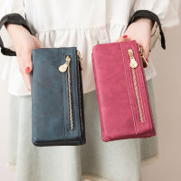 NYXIA New Women PU Leather Wallet Female Purses Big Capacity Hasp Zipper Purse Ladies Long Wristlet Clutch Coin Card Holders