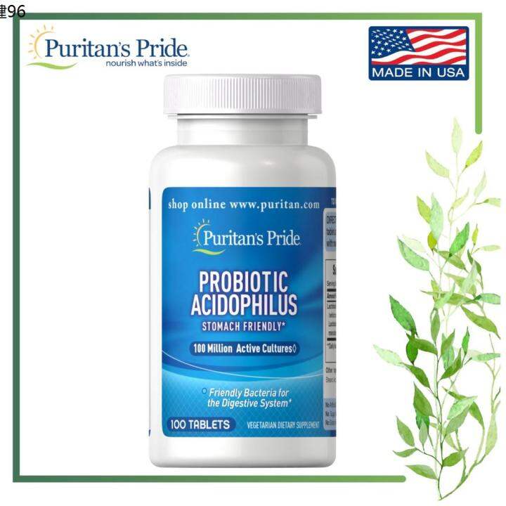 Puritan's Pride Probiotic Acidophilus, 100 Tablets (Good for digestive
