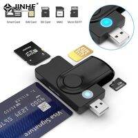 ﺴ Smart External Card Reader USB 2.0 SIM Card TF Smart Memory Card Reader Adapter Flash Drive Cardreader Adapter for Computer