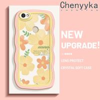 เคส Chenyyka สำหรับ Xiaomi Redmi โน๊ต5A เคส Y1ชั้นหนึ่งลายดอกไม้ภาพวาดสีน้ำมันแฟชั่นกันกระแทกหลากสีเคสโทรศัพท์โปร่งใสกรอบซิลิโคนใส