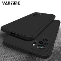 Vantime สำหรับ Xiaomi Poco M5s / Redmi Note 10 10s 4G Square Edges เคส ซิลิโคนเหลวปลอก เลนส์ Protection Soft Slim ฝาหลัง