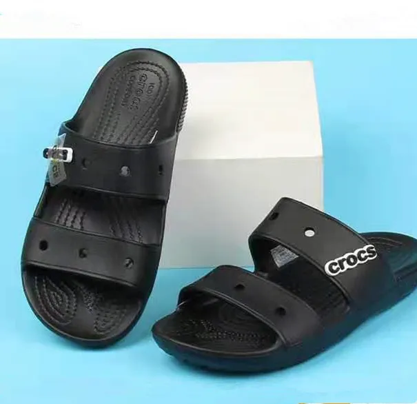 New Style Crocs Classic two Strap Slides fashions slippers flat sandals for  men | Lazada PH