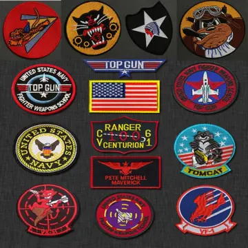 Top Gun 2 Buytop Gun 2 Embroidered Military Patch - Tactical Combat Badge  For Clothing