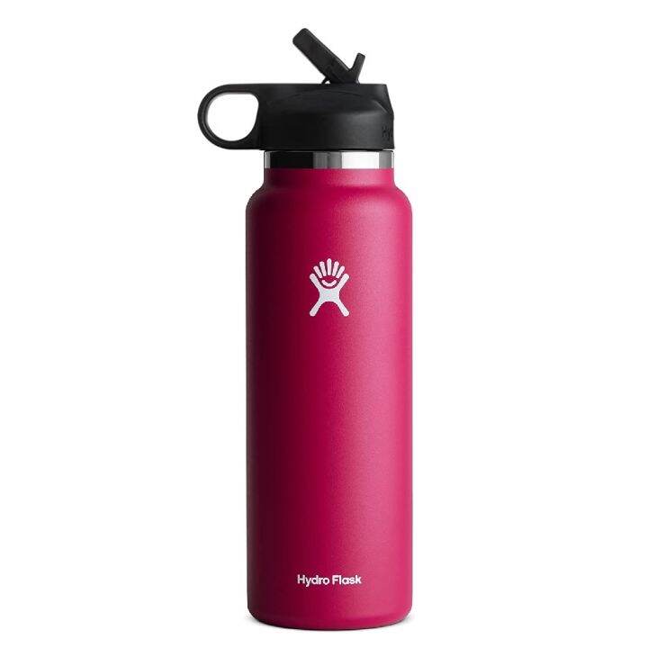 water bottle with straw cap