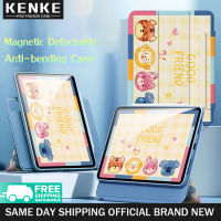 KENKE เคส ipad การ์ตูนน่ารัก HD DIY โปร่งใส720 ° แม่เหล็กอะคริลิคป้องกันการดัดสำหรับ iPad Air 5 2022 Air 4 2020 iPad 2021 Pro 11 iPad 7th 8th 9th Gen Mini 6 2021 Case ฝาครอบสมาร์ทที่ถอดออกได้ฝาครอบแม่เหล็กและ Apple Pencil 2เคสใหม่