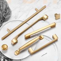 ✙ Handles Drawer Cabinet Furniture Kitchen Handles for Cabinet Knob Door Drawer Furniture Kitchen Pearl Golden Simplicity Hardware