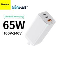 Baseus GaN Charger 65W BS-C915 USB QC3.0 PD2.0 Travel Charger Type-C For Notebook Tablet iPhone Samsung