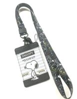 SNOOPY big1 สายคล้องคอ สายคล้องบัตร ที่ใส่บัตร ซองใส่บัตร ที่ใส่บัตร พร้อมสายคล้องคอ ลาย SNOOPY งานดี สวยงาม สำหรับ บัตร 6x8 cm (body 7x11cm) สวย BY NOEYNEST