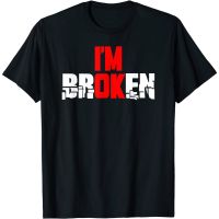 [S-5XL]เสื้อยืด พิมพ์ลาย IM Ok IM Broken Mental Illness สําหรับผู้ชาย  XALW