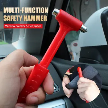 car window breaker, portable, multi-tool 2 in 1 window cutter and