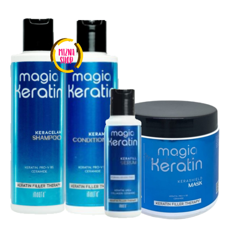 Paket Inaura Magia Keratin ( KERACLEAN Shampoo 200mL + KERAMOIST ...