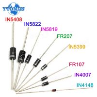 1N4148 1N4007 1N5819 1N5399 1N5408 1N5822 FR107 FR207 Rectifier Diode Set Pack Electronic Components Diy Assorted Kit 100pcs/lot